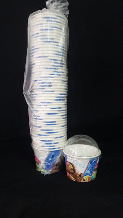 Paper ice cream cup 250ml (50 pieces per packet)