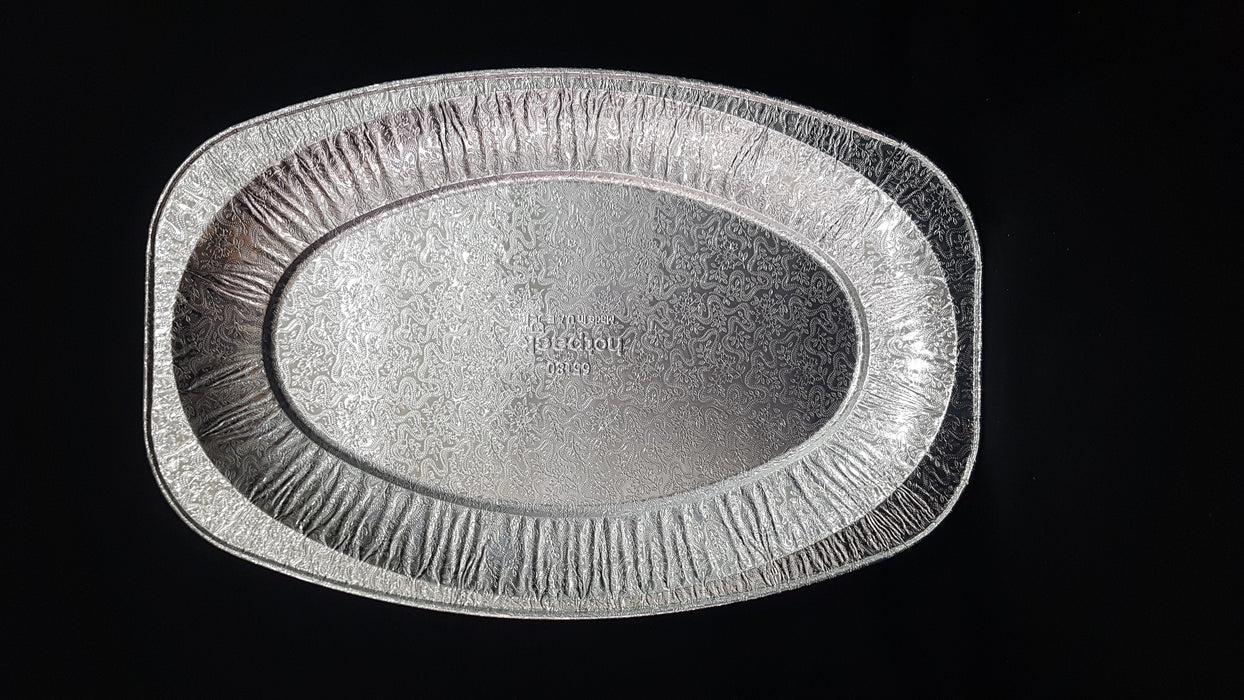 Aluminium oval platter 14"