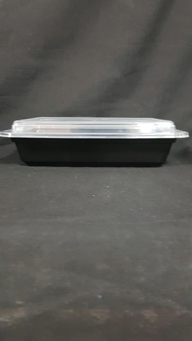 Black rectangular container 32 OZ
