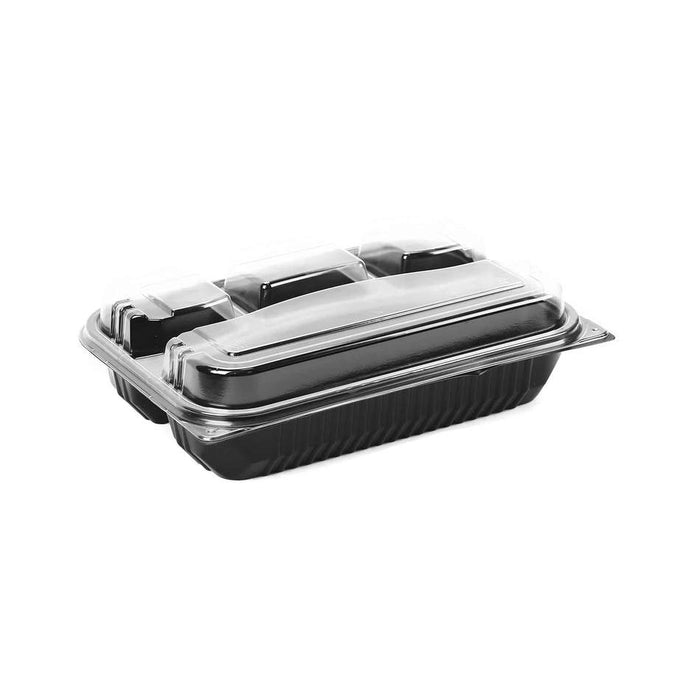 BLACK BASE 4 COMPARTMENT CONTAINER