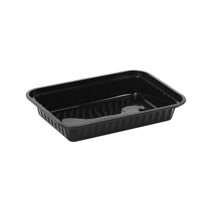 Black Base Rectangular Container 28 oz with Lids