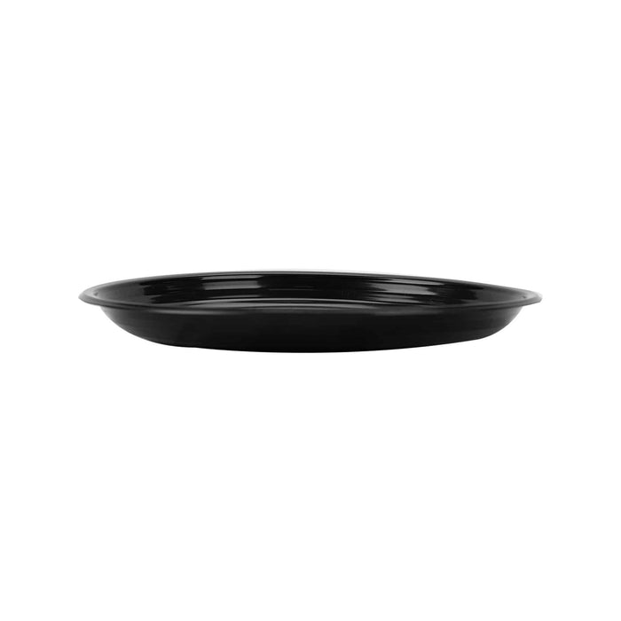 Black Base Round Microwave Safe Plate 8" (25 Pieces per Packet)