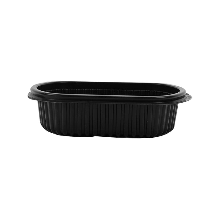 Black Base Rectangular Container 12 oz with Lids