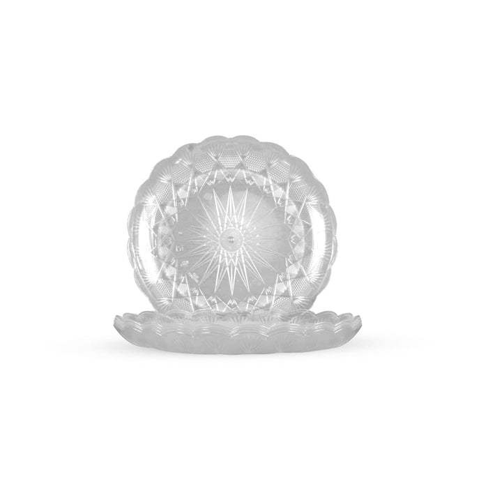 Crystal plate 21cm (price per piece)