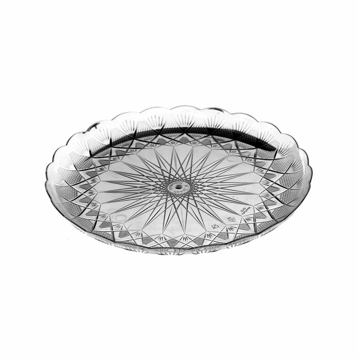 Crystal plate round 30cm (price per piece)