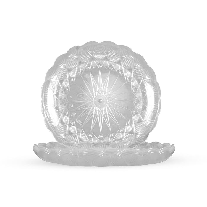 Crystal plate round 30cm (price per piece)