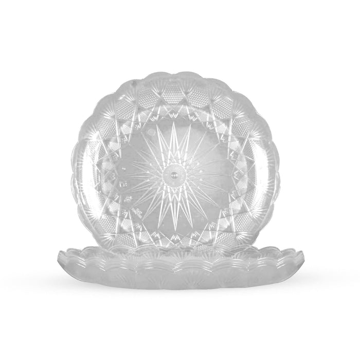 Crystal plate round 36cm (price per piece)