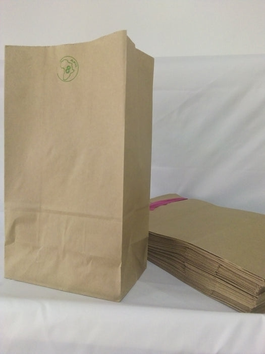 Paper Bag Square Bottom (Different Size Available) - Packed in 1kg Bundles (See Description for Approx pcs per Bundle)
