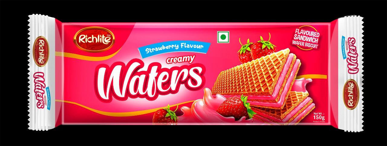 Richlite Strawberry Flavour Creamy Wafers 75gms/150gms