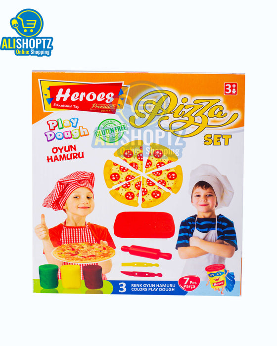 Heroes play dough pizza set