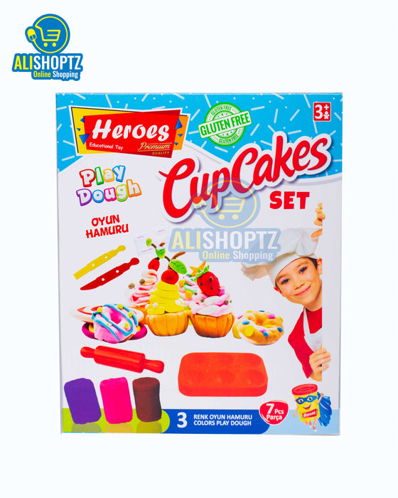 Heroes play dough cupcake set