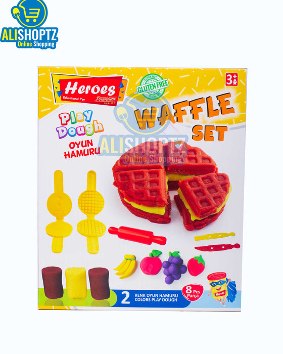 Heroes play dough waffle set