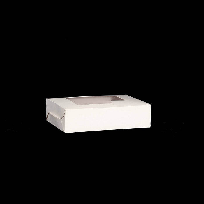 Sweet Box White with Window 15cm X 10cm