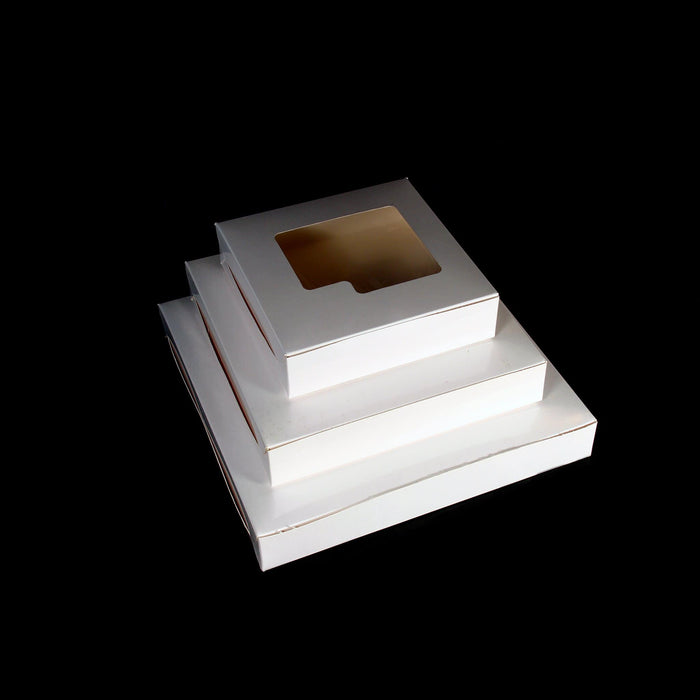 Sweet Box White with Window 20cm X 20cm