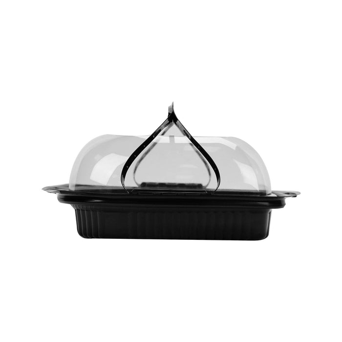 Black Base PP Chicken Container with Lids