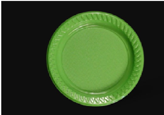 Round Colored Plastic Plate 10". (25 Pieces)
